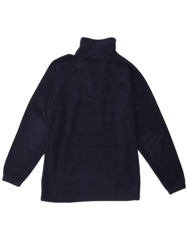 Kappa herre lynlås hals fleece jumper lille marineblå polyester