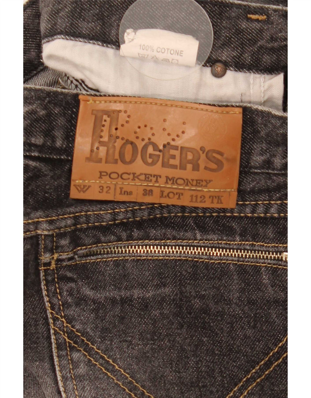 Roy Rogers Straight Jeans til mænd W32 L35 Grå bomuld