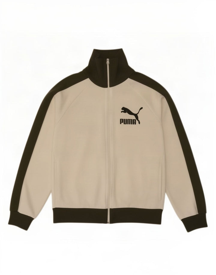 Puma Herre grafisk træningsdragt Topjakke Stor hvid Colourblock Polyester