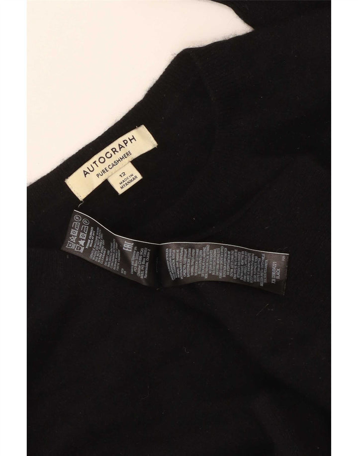 Marks & Spencer Dame sweater med rund hals DK 12 Medium Sort