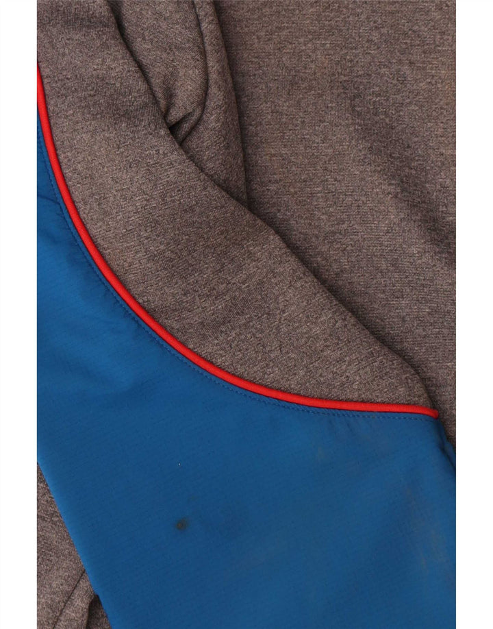 Lyle & Scott Herre hættetrøje med lynlås, lille grå Colourblock Polyester