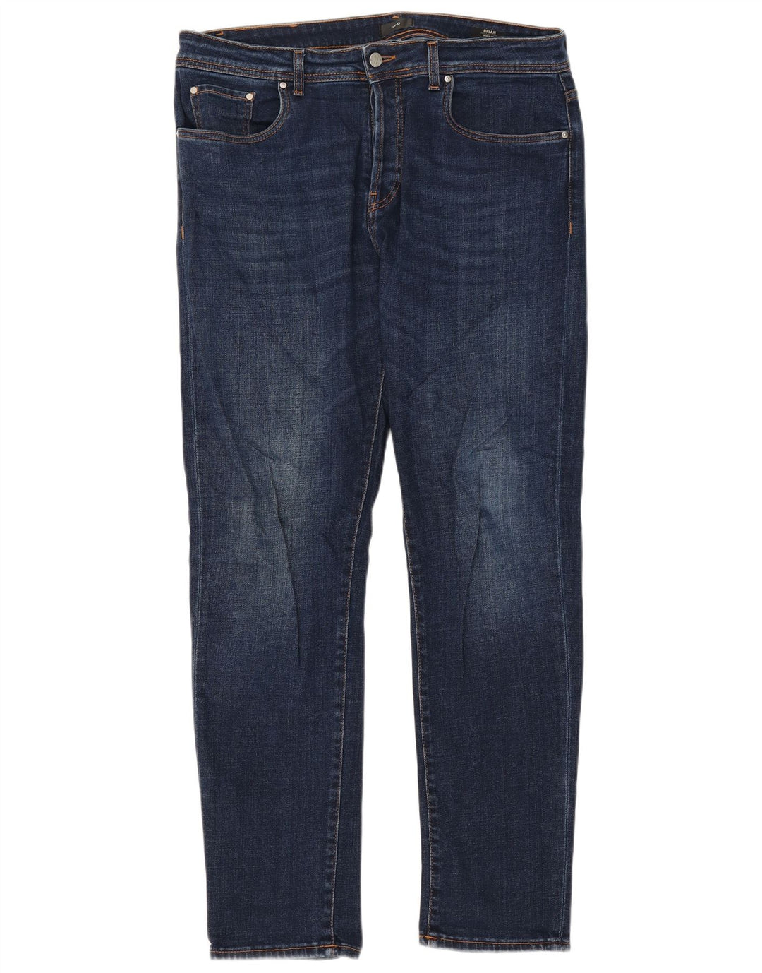 LIU JO Herre Regular Fit Straight Jeans W38 L32 Blå Bomuld