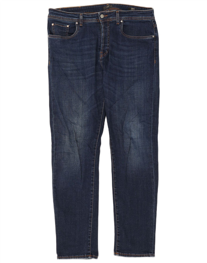 LIU JO Herre Regular Fit Straight Jeans W38 L32 Blå Bomuld