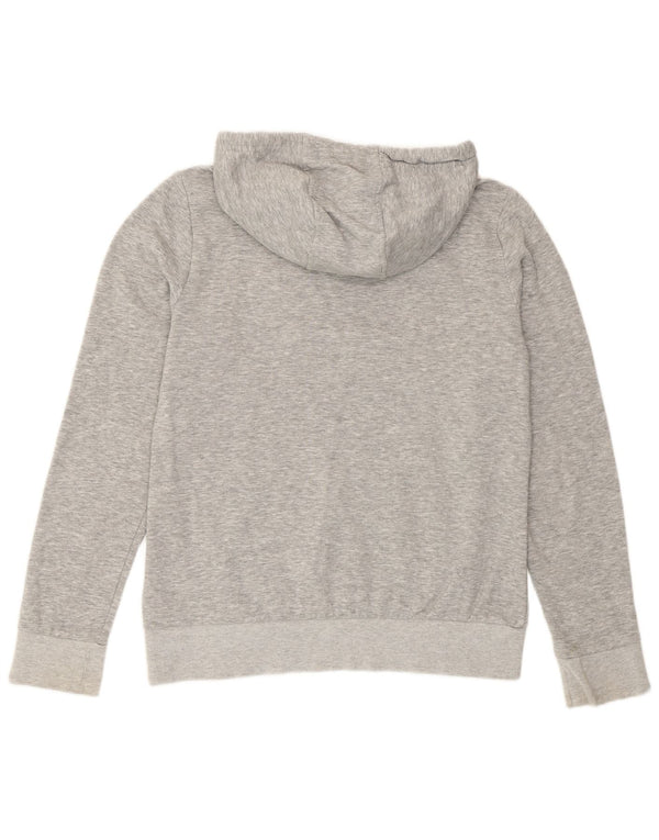 Kappa grafisk hættetrøje til kvinder UK 14 mellemgrå bomuld