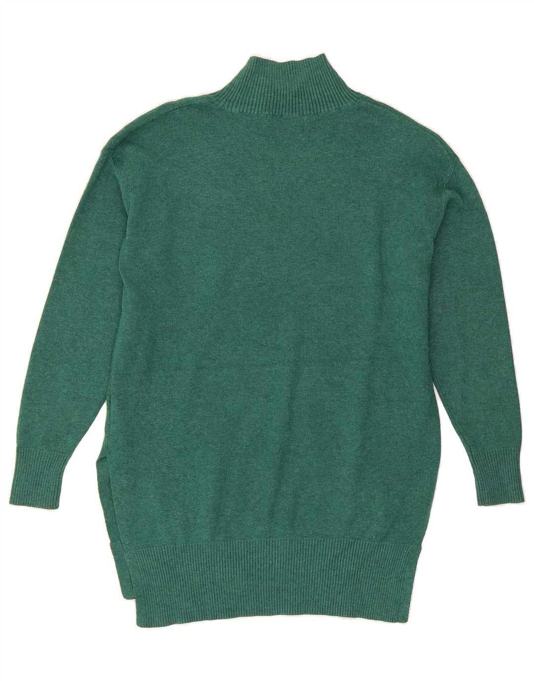MARKS & SPENCER Womens Turtle Neck Jumper Sweater UK 10 Small Green Vintage Marks & Spencer and Second-Hand Marks & Spencer from Messina Hembry 