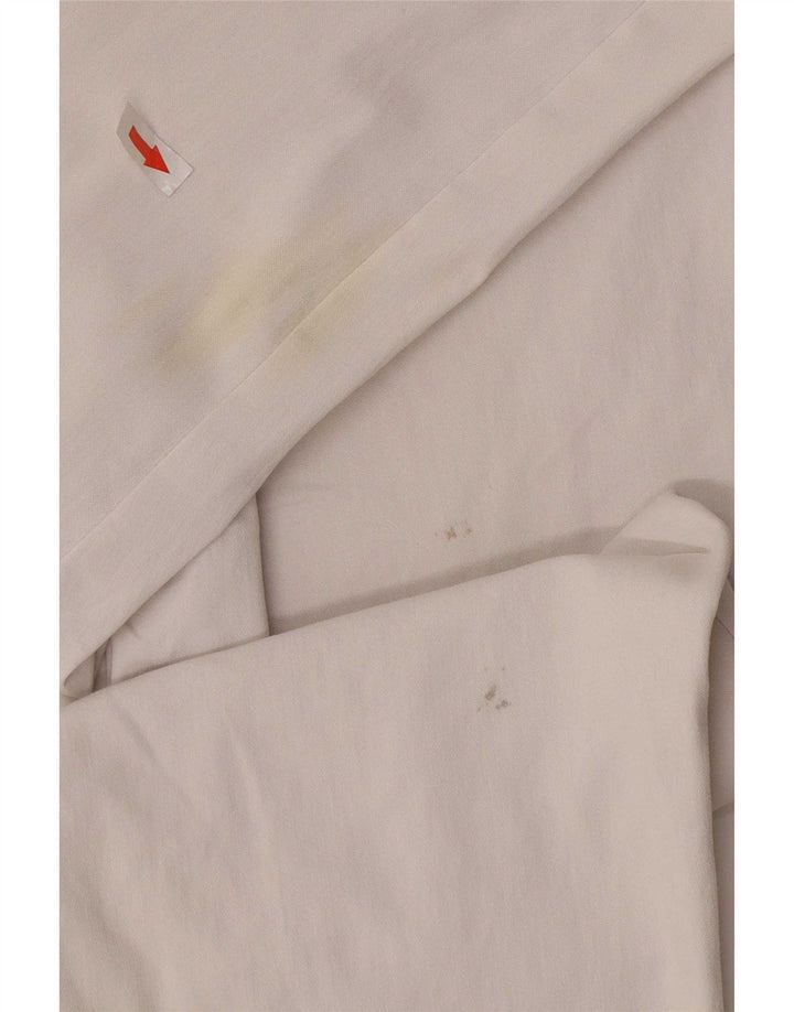 Marks & Spencer Womens Autograph Leggings UK 14 Large W34 White Viscose
