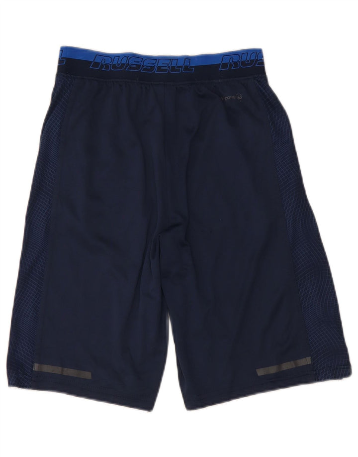 RUSSELL ATHLETIC Drenge Dri-Power Sportshorts 14-15 år XL Marineblå