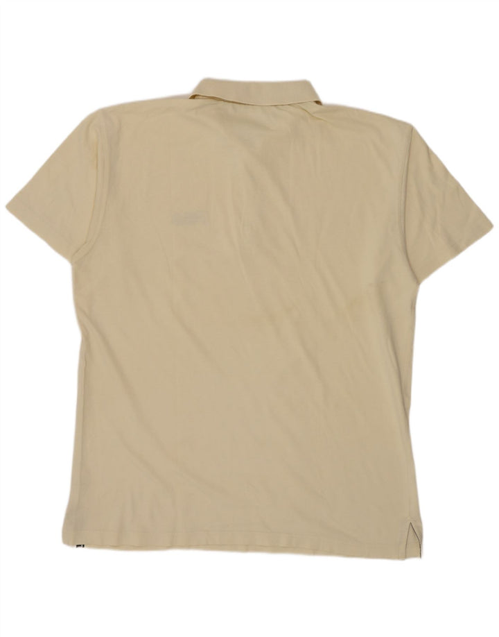 Fila Polo Shirt til mænd IT 52/54 Large Off White Bomuld