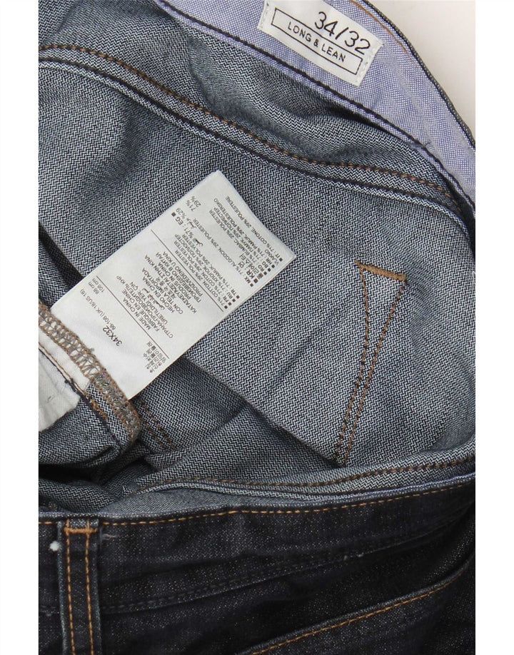 Gap Herre Bootcut Jeans W34 L32 Navy Blue Cotton