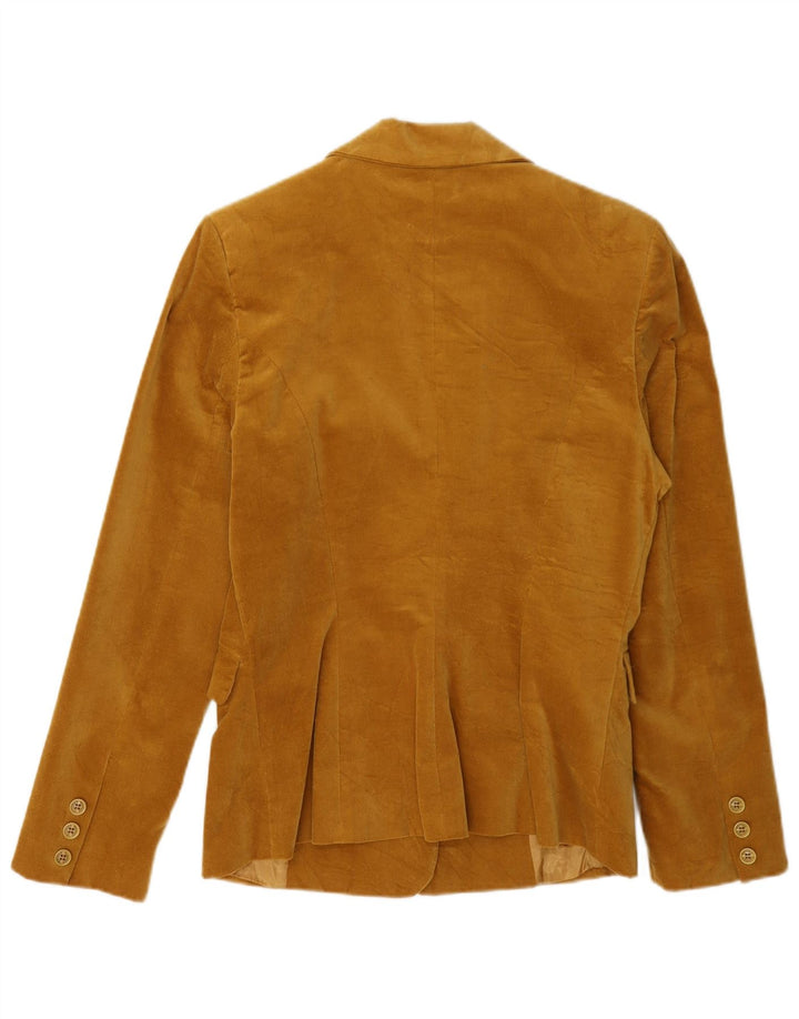 Cristina Gavioli Dame 2-knaps blazerjakke IT 46 Stor Brun Spandex