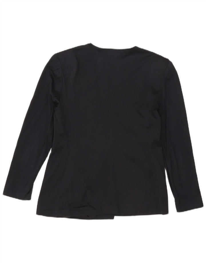 Luisa Spagnoli Dame Dobbeltradet Blazer Jacket IT 48 XL Navy Blue