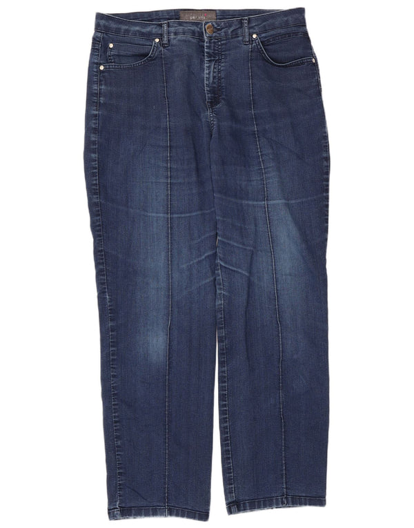 Marks & Spencer Dame Per Una Straight Jeans UK 16 Large W36 L30 Navy Blue