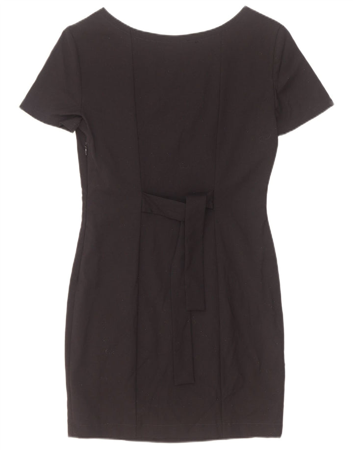 Stefanel Dame Skede Kjole IT 42 Medium Sort Ny Uld