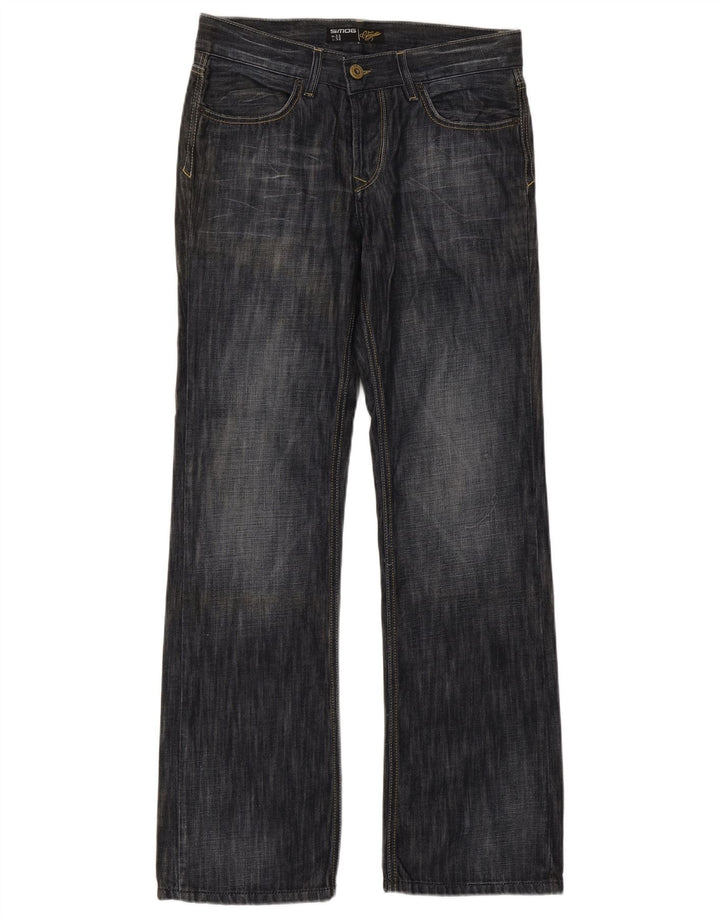 Smog Herre Bootcut Jeans W32 L34 Marineblå