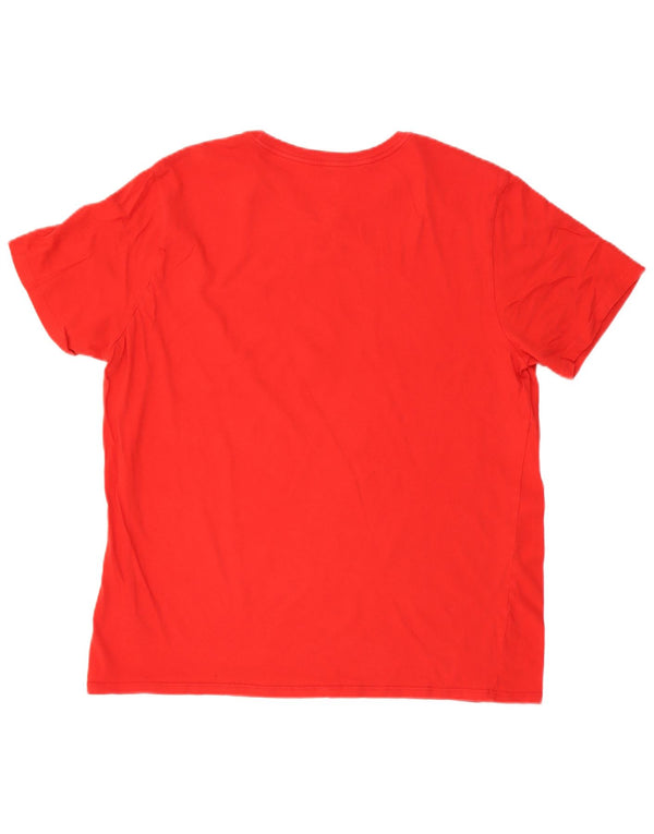 Nike grafisk t-shirt top til mænd XL rød bomuld