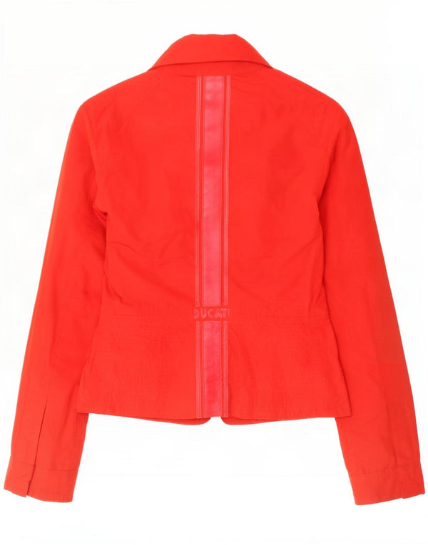 CNC Costume National Womens Bomber Jacket IT 42 Medium Rød Polyester