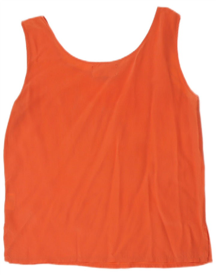 HANAITI Damevest Top UK 14 Medium Orange Silke