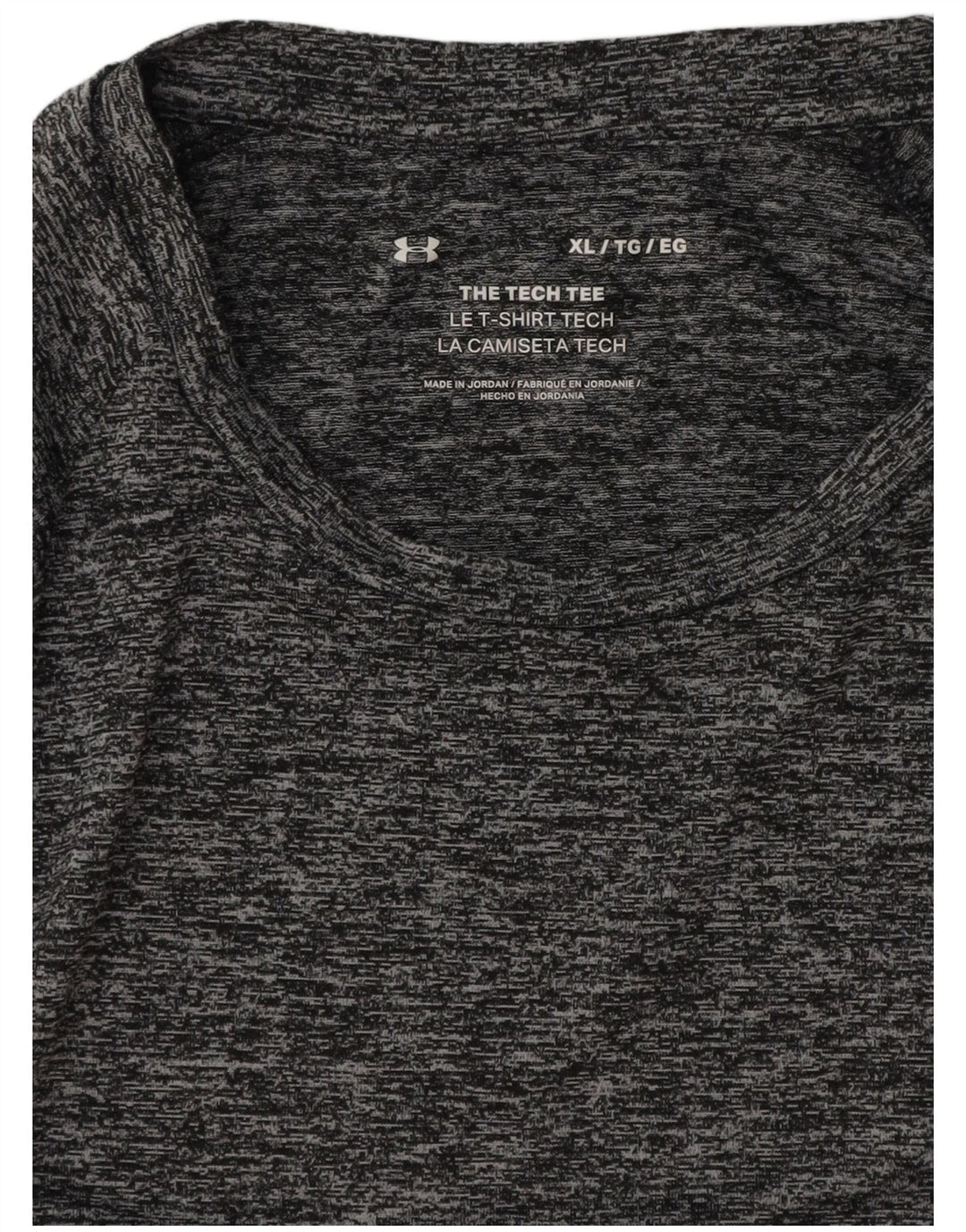UNDER ARMOUR Herre T-Shirt Top XL Grå Flecked