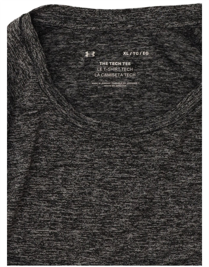 UNDER ARMOUR Herre T-Shirt Top XL Grå Flecked