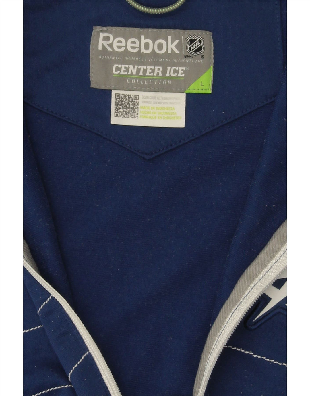 REEBOK Mens Tampa Tracksuit Top Jacket Large Blue Polyester Vintage Reebok and Second-Hand Reebok from Messina Hembry 