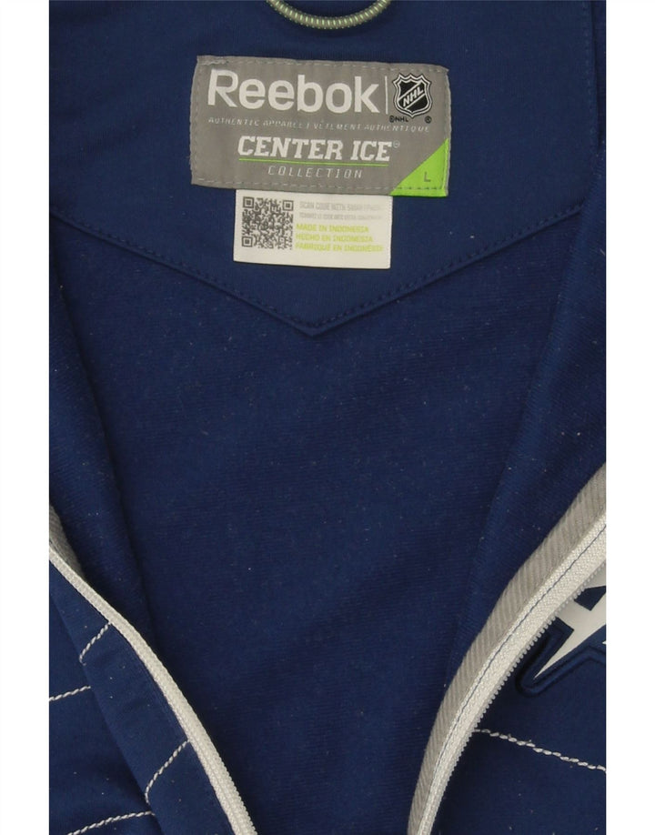 REEBOK Mens Tampa Tracksuit Top Jacket Large Blue Polyester Vintage Reebok and Second-Hand Reebok from Messina Hembry 