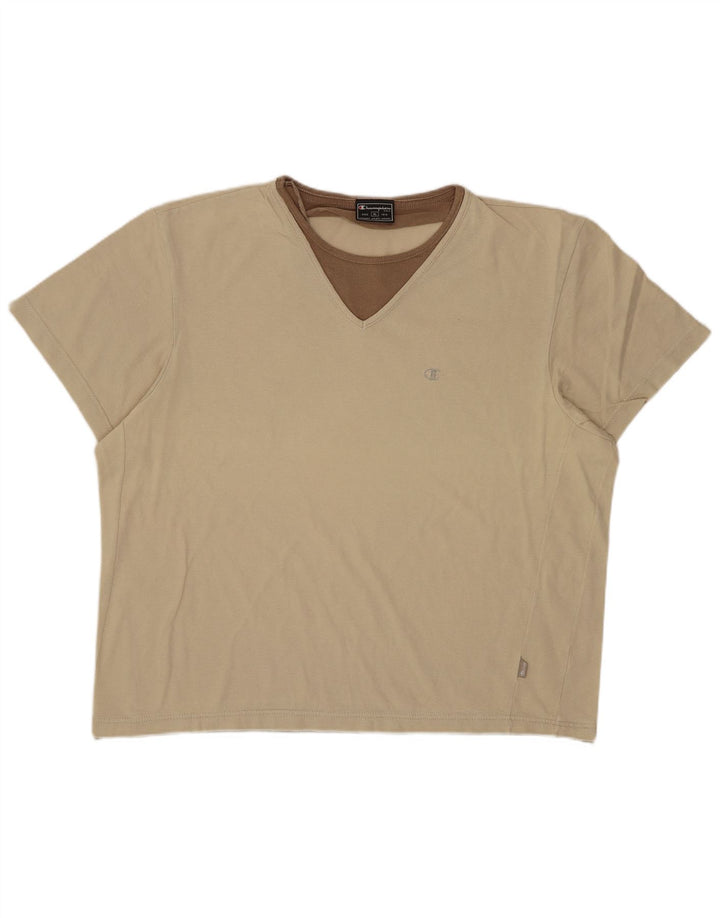 Champion Dame T-Shirt Top UK 18 XL Beige