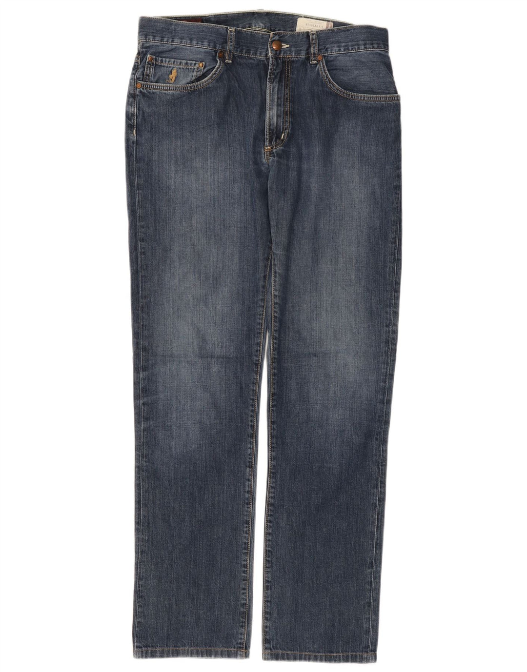 Marlboro Classics Straight Jeans til mænd W33 L34 Blå