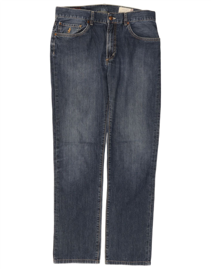 Marlboro Classics Straight Jeans til mænd W33 L34 Blå