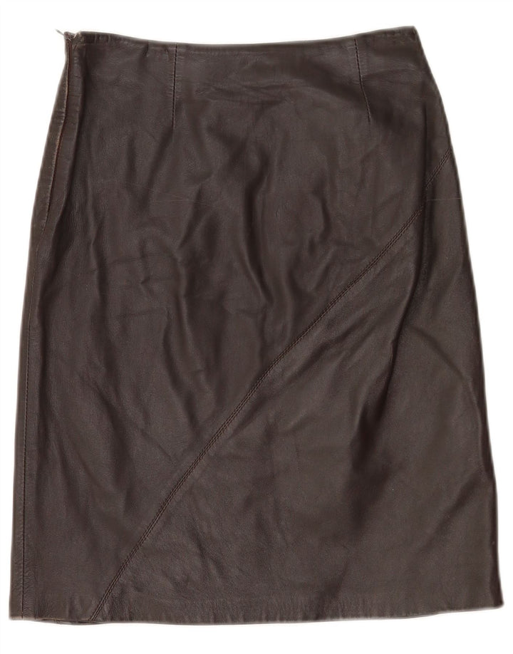 Lorena Antoniazzi Dame Læder Nederdel IT 42 Medium W26 Brun Læder