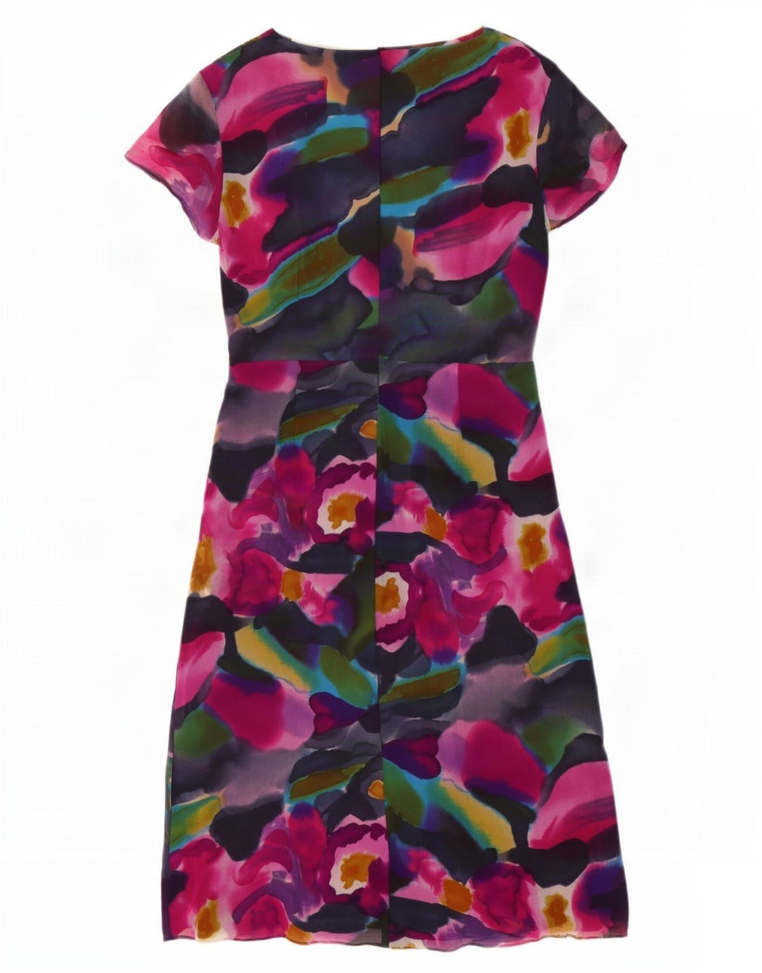 Fenn Wright Manson Dame Skede Kjole UK 10 Small Multicolor Tie Dye