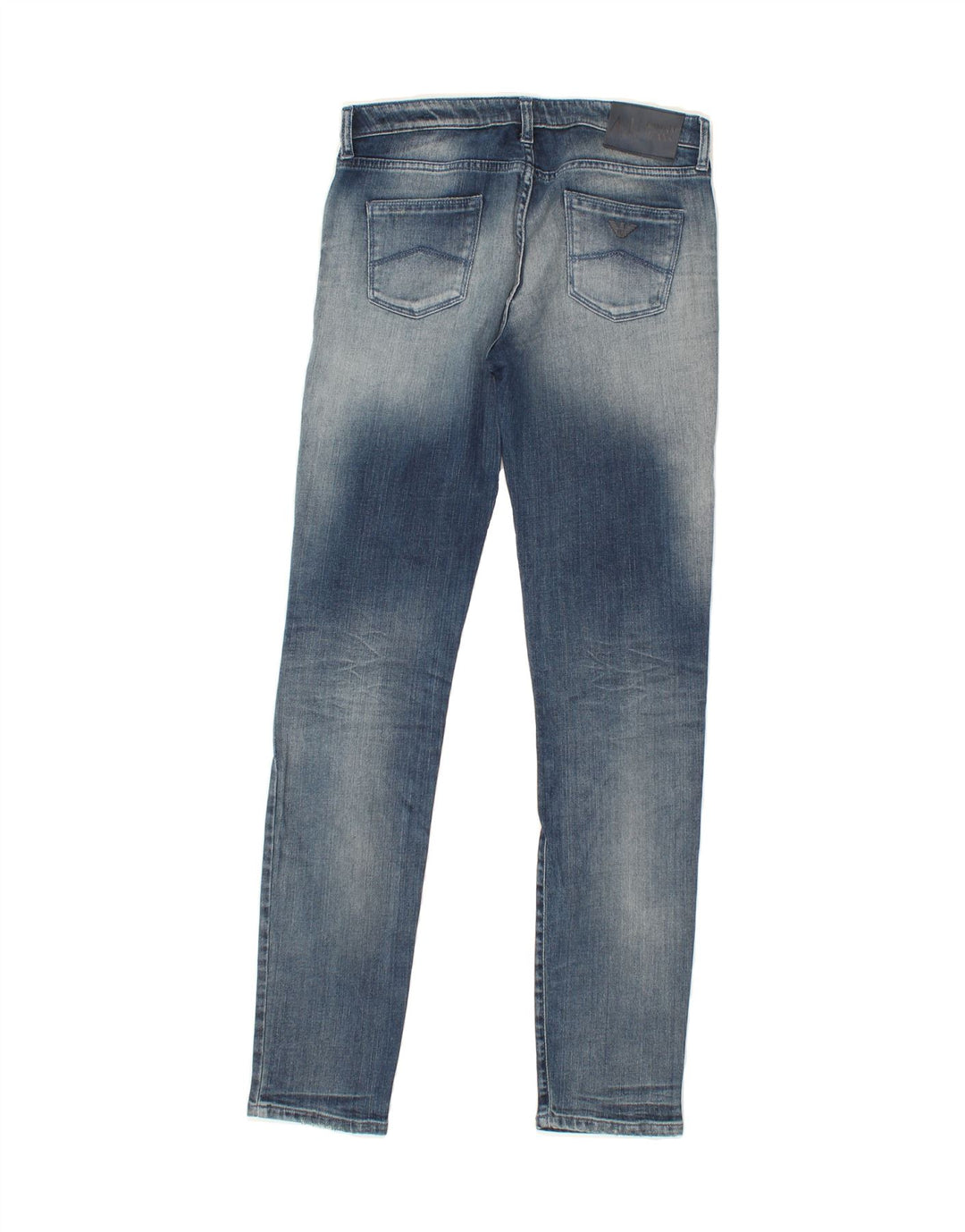 ARMANI Womens Skinny Jeans W28 L31 Blue Cotton Vintage Armani and Second-Hand Armani from Messina Hembry 