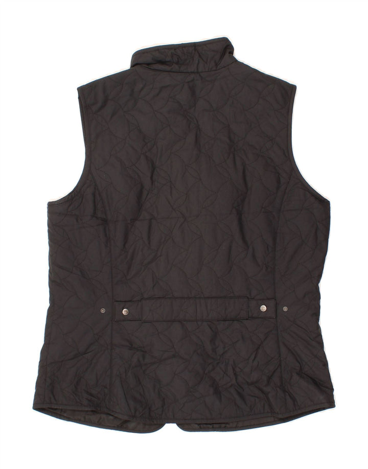 EDDIE BAUER Womens Gilet UK 14 Medium Black Polyester Vintage Eddie Bauer and Second-Hand Eddie Bauer from Messina Hembry 