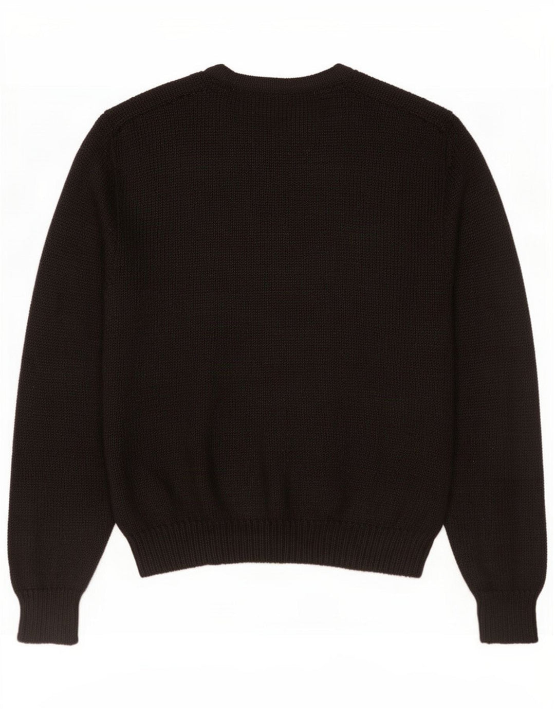 Vintage kvinders abstrakt mønster cardigan sweater UK 16 Large Black
