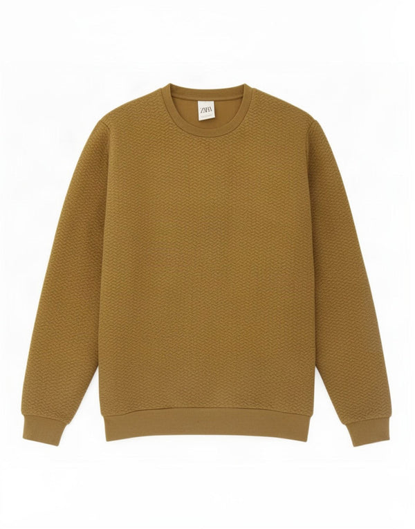 Zara Herre Sweatshirt Jumper Small Khaki