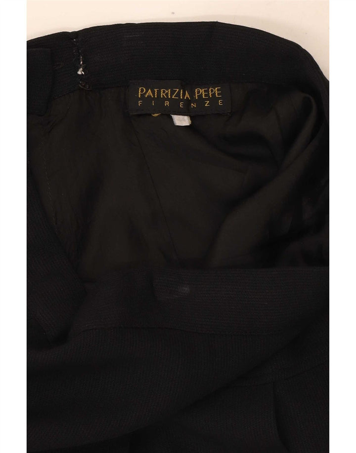 Patrizia Pepe Kvinder plisseret A-line nederdel IT 44 Medium W28 Sort