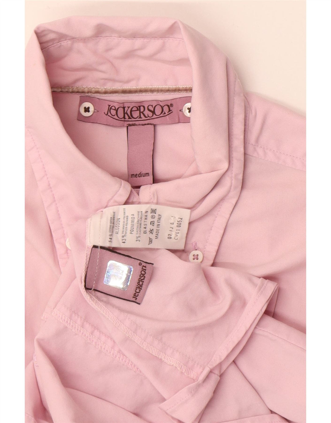 JECKERSON Dameskjorte UK 14 Medium Pink Bomuld