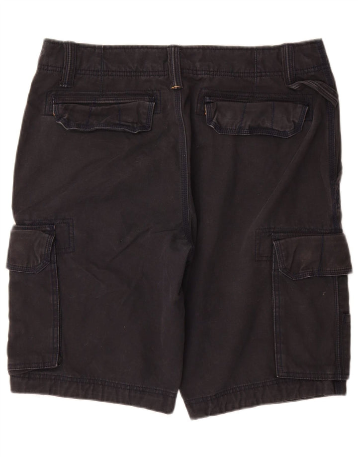 FET FACE Herre Cargo Shorts W34 Large Navy Blue Bomuld
