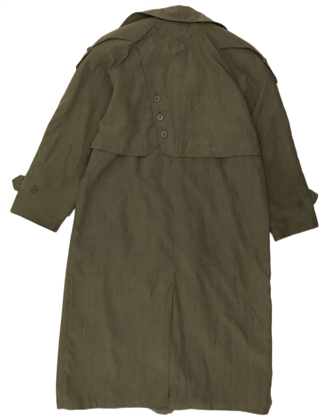 Savannah Womens Oversized Trench Coat UK 10 Small Green Polyester