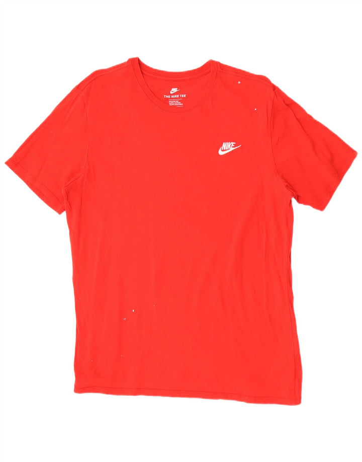 Nike T-shirt i atletisk snit til mænd, stor rød bomuld