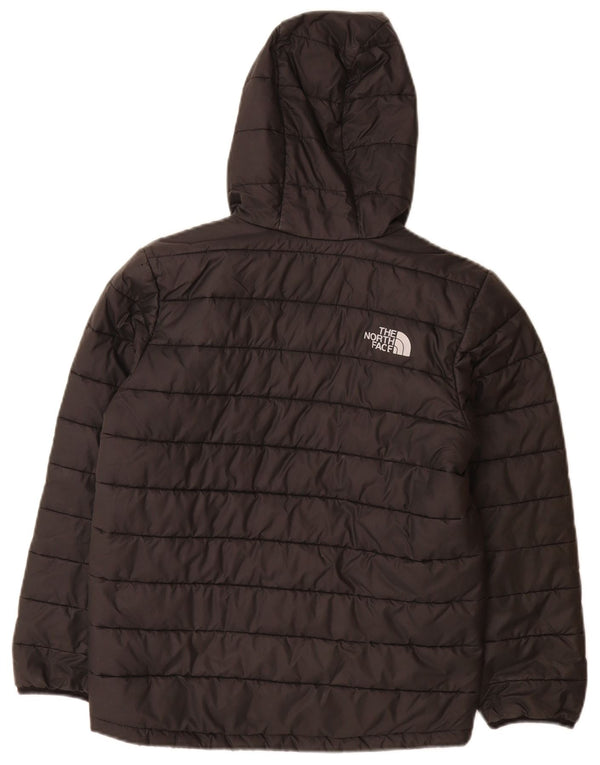 The North Face Boys Polstret Hættejakke 9-10 År Medium Sort Polyester