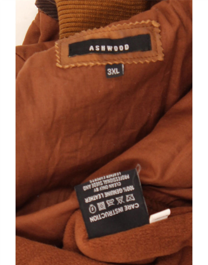 Ashwood Herre Læderjakke UK 46 3XL Brun Læder