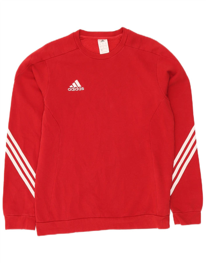ADIDAS sweatshirt til mænd Medium rød bomuld