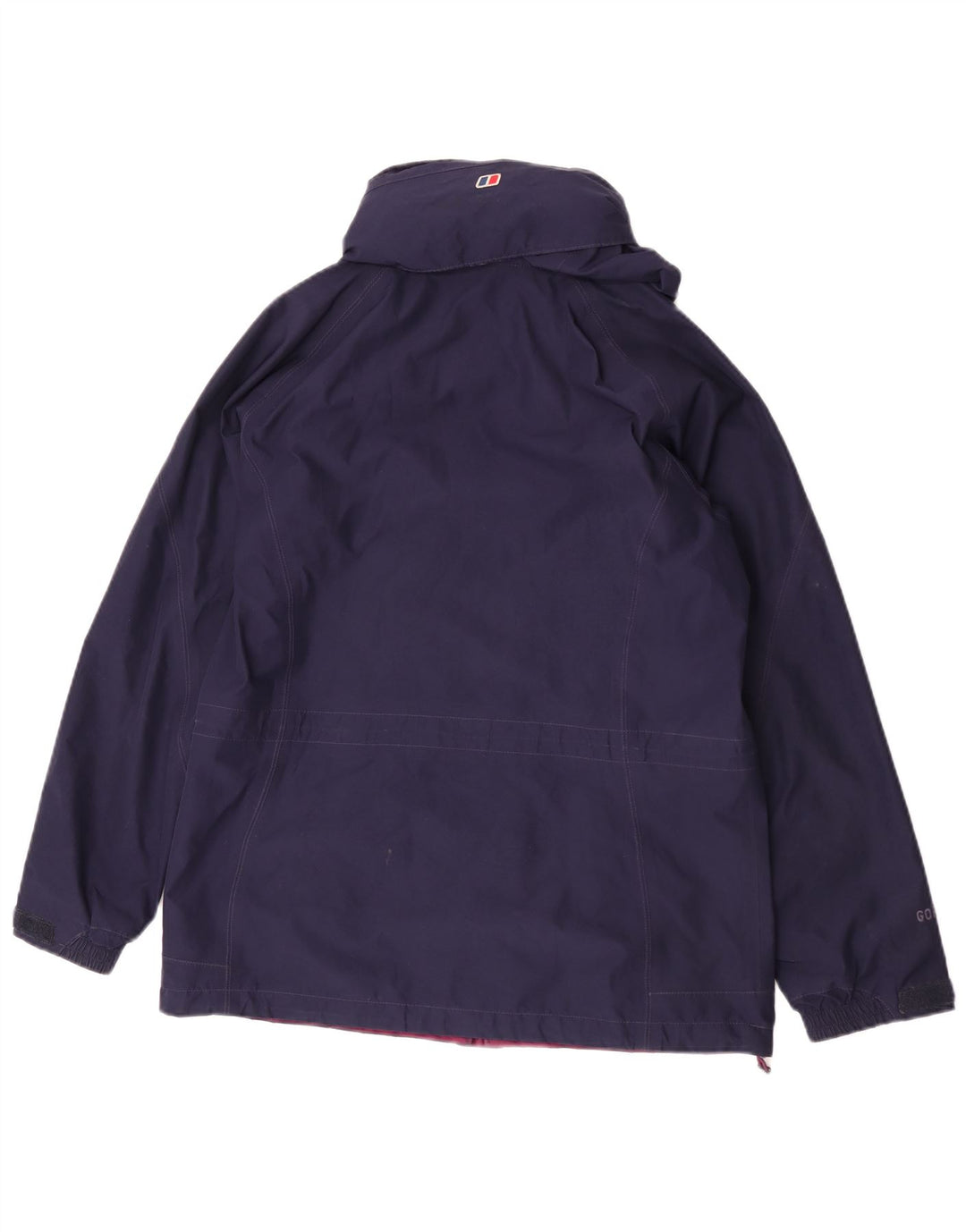 Berghaus Regnjakke med hætte til kvinder UK 12 Mellem marineblå polyester
