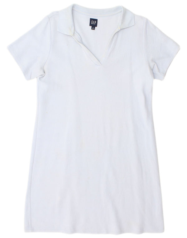 Gap Womens Oversized Polo Dress UK 10 Small Blue Cotton