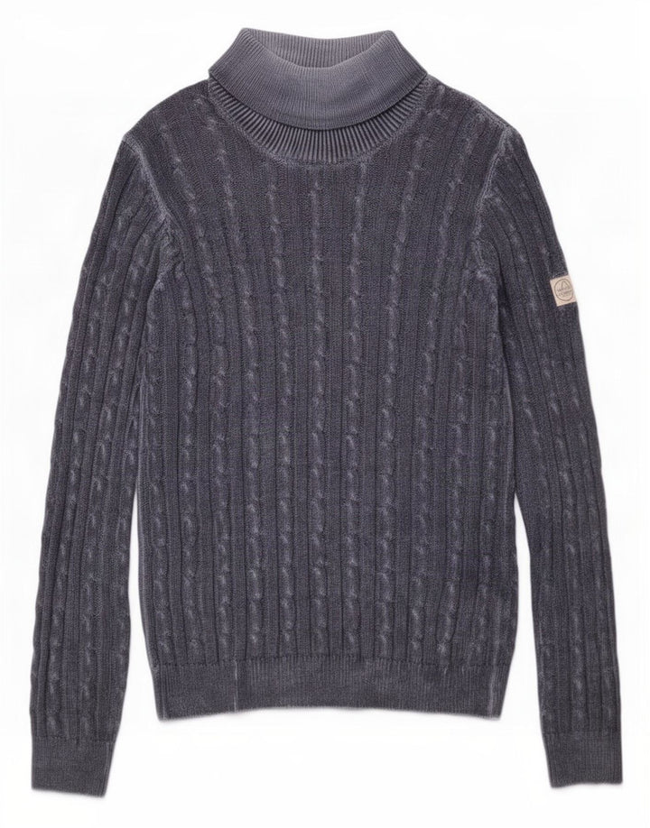 Murphy & Nye Herre sweater med rund hals, medium marineblå bomuld