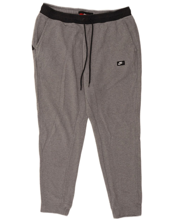Nike Træningsdragtsbukser til mænd XL Grå Colourblock Bomuld