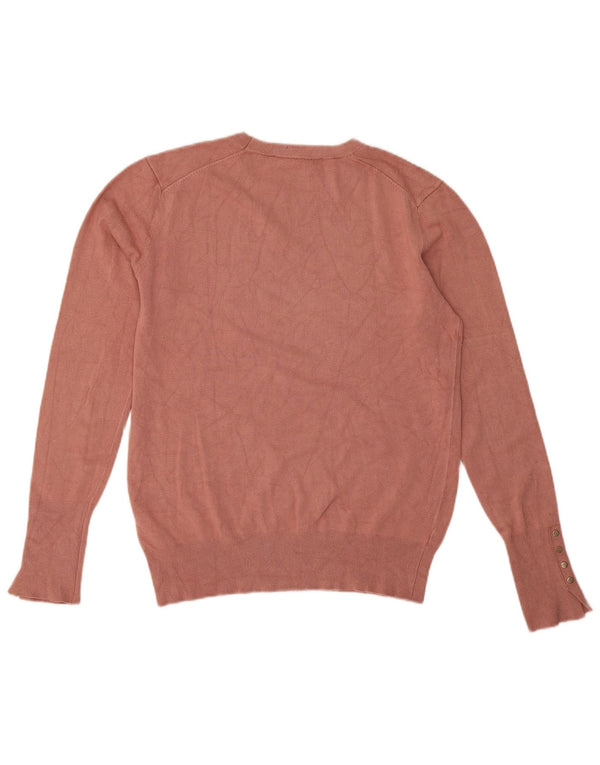 Zara Dame sweater med rund hals DK 18 XL Pink Viscose