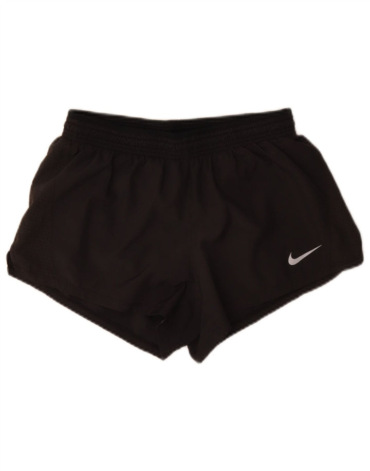 Nike Dame Dri Fit Sports Shorts UK 12 Medium Sort Polyester