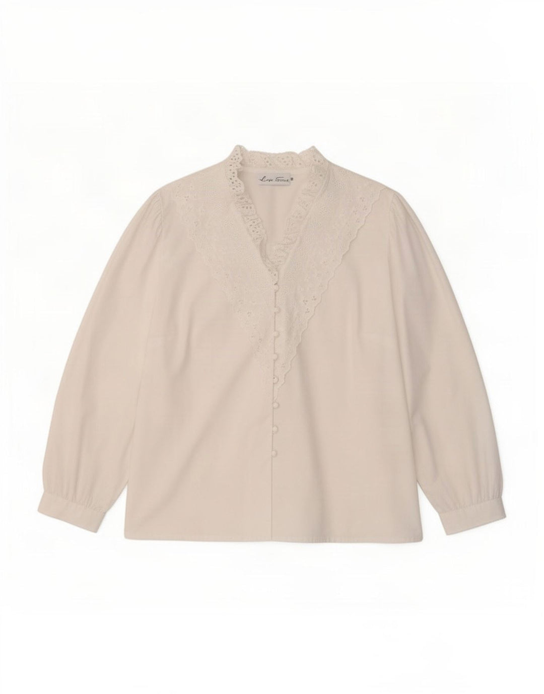 Lisa Tossa Dame Skjorte Bluse IT 48 XL Hvid Polyester