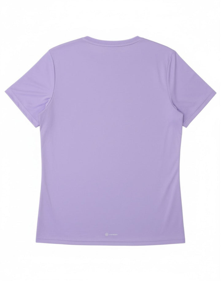 Adidas Herre Aeroready T-Shirt Top Medium Lilla Polyester